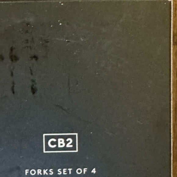 Cb2 piton gold cocktail forks set of 4 - Picture 13 of 14
